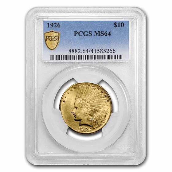1926 $10 Indian Gold Eagle MS-64 PCGS 1926 $10 Indian Gold Eagle MS-64 PCGS